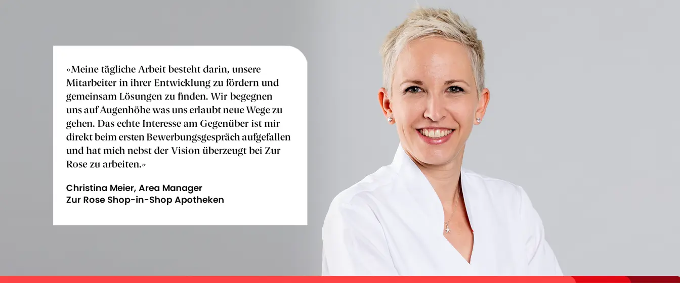 Christina Meier, Area Manager Zur Rose Shop-in-Shop Apotheken